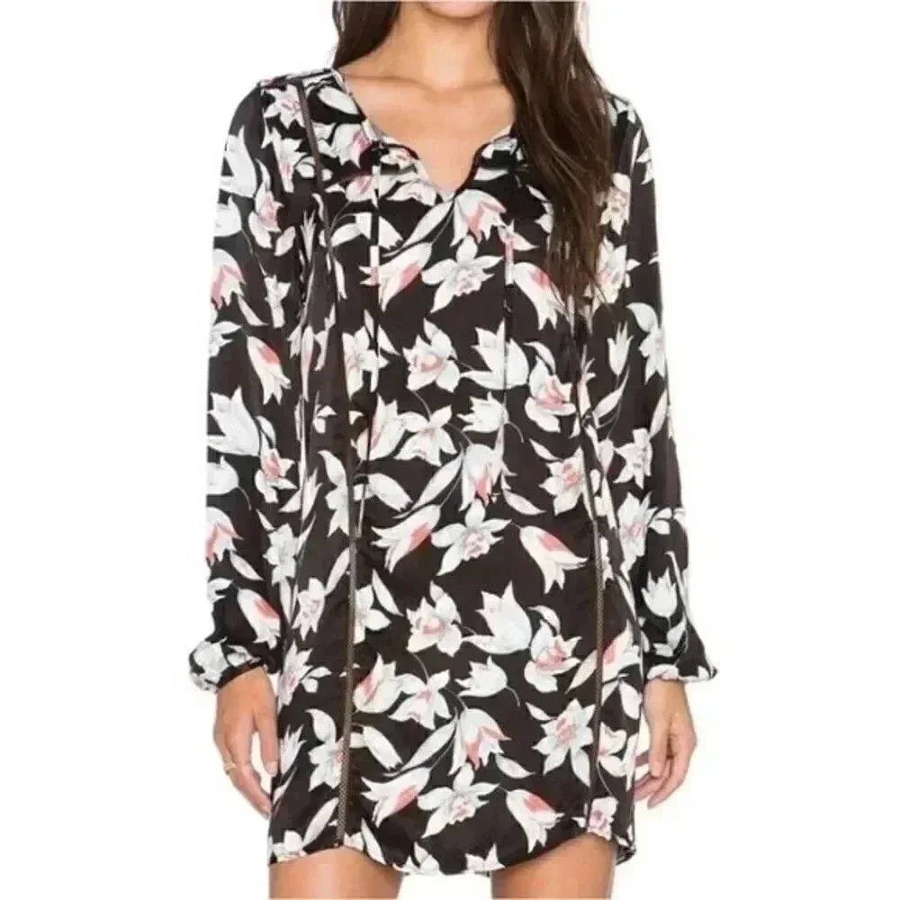 Revolve Floral Dress Minkpink Long Sleeve Keep Blooming Dress